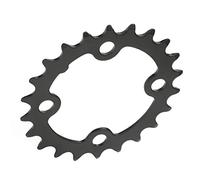 Faceuer Plato BCD de 64 Mm, Agarre Mejorado Plato de Bicicleta único Reemplazable 22T Acero Al Carbono Anti Deformación para la Mayoría de los Modelos de Bicicletas