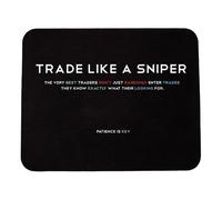 FaceYee Alfombrilla de ratón Trade Like a Sniper Day Trader para entusiastas del mercado de valores, regalo de 240 x 200 mm, 2 unidades, color: comercio como un francotirador