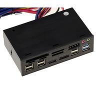 Fachada 5.25 Para CF SD MicroSD MMC USB2 USB3 ESATA SATA Audio 12V 5V