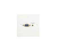 Fachada de plástico - LINDY - VGA/Audio - Color blanco - Conector VGA/Audio - Accesorio