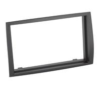 Fachada de radio de coche 2-DIN compatible con Citroën/Fiat/Opel/Peugeot negro