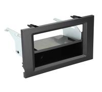 Fachada de radio de coche 2 DIN con bolsillo vacío compatible con Mercedes Ac...