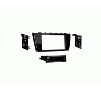 Fachada de radio de coche 2 DIN con bolsillo vacío compatible con Mitsubishi ...