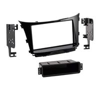 Fachada de radio de coche 2-DIN con bolsillo vacío compatible con para Hyunda...