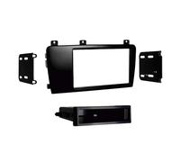 Fachada de radio de coche 2-DIN con bolsillo vacío compatible con Volvo S60/S...