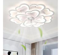Fachae 34.6in Flor Ventilador De Techo Con Luz Reversible Regulable Smart Lampara Ventilador Y Mando A Distancia Silencioso Timer Luz Ventilador De Techo Para Salon