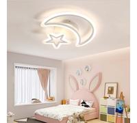Fachae 38WLámpara De Techo Para Niños Moderna Lampara Techo Dormitorio Creativa Plafón LED Techo Con Mando De 50CM Lampara LED Techo Regulable APP Habitaciones Para Niños/Niñas