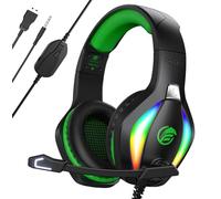 Fachixy FC100 - Auriculares para Juegos para PS4, PS5, PC, Xbox, Switch, Auriculares para Videojuegos con micrófono, Auriculares con cancelación de Ruido con Conector de 3,5 mm