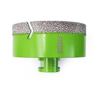 FACHLICH Broca de Diamante,100mm M14 Vacío Soldadura para Perforación en Seco Porcelana Azulejo Granito Mármol