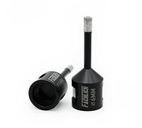 FACHLICH Broca de Diamante 2PC 6MM Vacío Soldadura para Perforación en Seco Porcelana Azulejo Granito Mármol M14