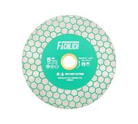 FACHLICH Disco Tronzador de Diamante 125MM Para Cortar y Moler con X Malla Turbo Hoja de Sierra para Porcelana Azulejos Cerámica Granito Mármol