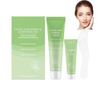 Facial & Body Hair Removal Cream Kit For Women Gentle for Sensitive Skin Fast Acting Hydrating Nourishing 2 en 1 Easy To Use For Upper Lip Chin Arms Legs Underarms Daily Grooming (1PCS)