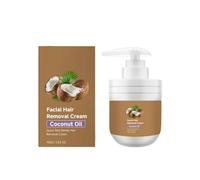 Facial Hair Removal Cream Coconut Oil Natural Formula Facial Depilatory Gentle for Upper Lip Chin Armpits Face Body, 100 g (1 unidad)