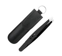 Facial Hair Tweezers - Stainless Steel Slanted Eyebrow Remover for Precision Grooming | Ideal for Beauty, Plucking, Brow, Face, Travel, Purse and Women Daily Use