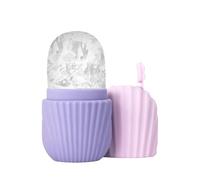 Facial Ice Roller - Gentle Silicone Ergonomic Skin Cooling Roller For Face & Eyes | Firming, After-Sun Care, Home, Travel & Spa Use