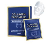 Facial Masked Set Hydrating Patches - Skin Care Treatmented for Night Routine | Soft Hydrogel Material with Moisture Retention, 4 Piece Eye Neck Chin Care Pads, Smoothing Beauty Masked Kit for Sleep