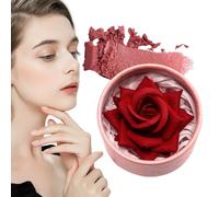 facial natural - no graso para construir con pétalos de rosa 3D de 10 g | de larga duración para mujeres y niñas, maquillaje cosmético, herramienta de belleza para fies