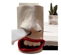 Facial Tissue Holder - 12,5 x 8 x 8 cm Decorative Tissue Box Cover For Bathroom, Bedroom, Office, And Living Room, Durable or Wooden Napkin Dispenser Case, Easy Refill Square Or Rectangular Tissues