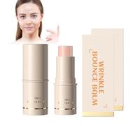 Facial Wrinkle Bounce Balm - 2 Unidades | Barra Anti-Arrugas Reafirmante Con Colágeno | Para Líneas Finas Y Arrugas En Cara, Manos | Bálsamo Multiusos No Graso Para Una Piel Radiante Y Joven