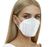 faciemF, 20x Mascarillas FFP2 Blanco | protector bucal | protección respiratoria | respirador | Amigable con la piel - Transpirabl | EN 149:2001+A:2009, CE 2233 GEPTEST