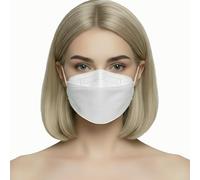 faciemF 50x Mascarillas FFP2 DM LK | 100% fabricado en Alemania | Mascarilla protectora con forma de pez | Certificado CE EN 149:2001+A:2009 (2233 GEPTEST) e OEKO TEX | VIRU-fil