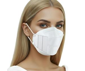 faciemF, 5x Mascarillas FFP2 Blanco | protector bucal | protección respiratoria | respirador | Amigable con la piel - Transpirabl | EN 149:2001+A:2009, CE 2233 GEPTEST