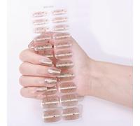 Fácil Aplicación Envolturas De Uñas Gel Coberturas Completas Manicura No Se Necesita Lámpara Para Manicura Casera Esencial Uso Doméstico Arte Fiestas