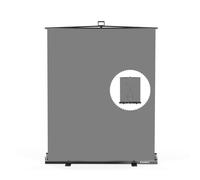 【Fácil de configurar】 RAUBAY 200 x 152 cm gris pantalla plegable Chroma portátil panel clave para fotos con soporte para videoconferencias, estudio fotográfico, streaming.…