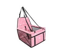 Fácil de Instalar en los Asientos Delanteros y tra Asiento de Coche for Perros, Elevador Reforzado for Mascotas, Asiento for y Gatos, Bolsa portátil Transpirable con transportador Estable(Pink)