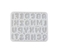 Fácil de usar, formas de letras bellamente formadas, accesorios de joyería únicos, molde de fabricación para hacer resina y hornear, resina epoxi, forma de letra