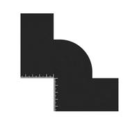 Fácil de usar líneas de cabello y tarjeta de forma de barba con diseño robusto y escalas de medición precisas, accesorios de cuidado