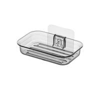 Fácil Instalación Jabonera Soporte para Pared de Cocina Plato Sin Taladro Drenaje Transparente Moderno Baño Champú Barra DuchaContenedor C