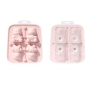 Fácil liberación de moldes de hielo, silicona flexible, bandeja en forma de pequeño dragón para sopas, congeladores, vino, zumos, creadores en forma de pequeño dragón