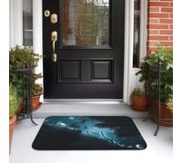 fácil Limpieza Felpudo Entrada Casa Grieta del Cielo, Alfombrilla, Puerta, Terraza, Oficina, Lavable Alfombrilla de Ducha 40X60cm