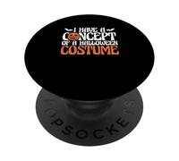 Fácil Perezoso Halloween Divertido Tengo Un Concepto De Un Halloween PopSockets PopGrip Adhesivo