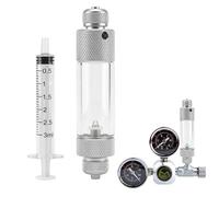 Fácil recarga de agua Co2 contador de burbujas, reductor de presión de Co2, contador de burbujas para instalaciones de Co2, con válvula antirretorno y suministro de agua, para acuarios plantados
