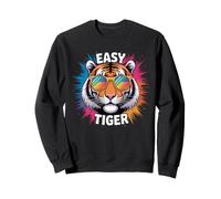 Fácil Tigre Divertido Tigre Juego de Palabras Diciendo Broma Humor Animal Sudadera