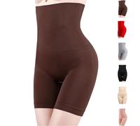 Facilitya Pantalones de levantamiento de abdomen y cadera, Advocaty pantalones de levantamiento de abdomen y cadera, faja moldeadora de cintura alta para mujer, café, 4XL