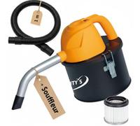 FACILITYS Aspiradora de Cenizas 600W - Cuba de Acero 4L con Filtro HEPA Lavable y Función Soplador - Especial para Estufa de Pellets, Chimenea, Inserto y Barbacoa