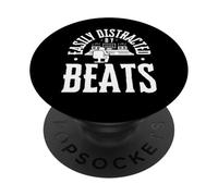 Fácilmente distraído por Beats Audio Engineer Productor musical PopSockets PopGrip Adhesivo