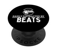 Fácilmente distraído por Beats Audio Engineer Productor musical PopSockets PopGrip Adhesivo