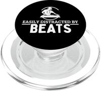 Fácilmente distraído por Beats DJ Funny Disc Jockey PopSockets PopGrip para MagSafe