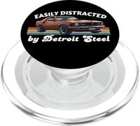 Fácilmente distraído por Detroit Steel, American Muscle Car Love PopSockets PopGrip para MagSafe
