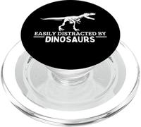 Fácilmente distraído por dinosaurios paleontología paleontólogo PopSockets PopGrip para MagSafe