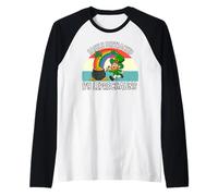 Fácilmente distraído por Duendes, Camiseta de Duende de San Patricio Camiseta Manga Raglan