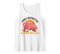 Fácilmente distraído por el Cachorro de Arena Desnudo Amante de Las Ratas Topo Camiseta sin Mangas