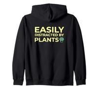 Fácilmente distraído por el colector de Plantas de Interior de Plantas Sudadera con Capucha