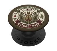 Fácilmente distraído por Insectos Vintage Bugs PopSockets PopGrip Adhesivo