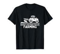 Fácilmente distraído por la agricultura de un granjero divertido Camiseta