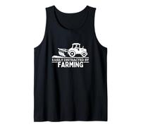 Fácilmente distraído por la agricultura de un granjero divertido Camiseta sin Mangas